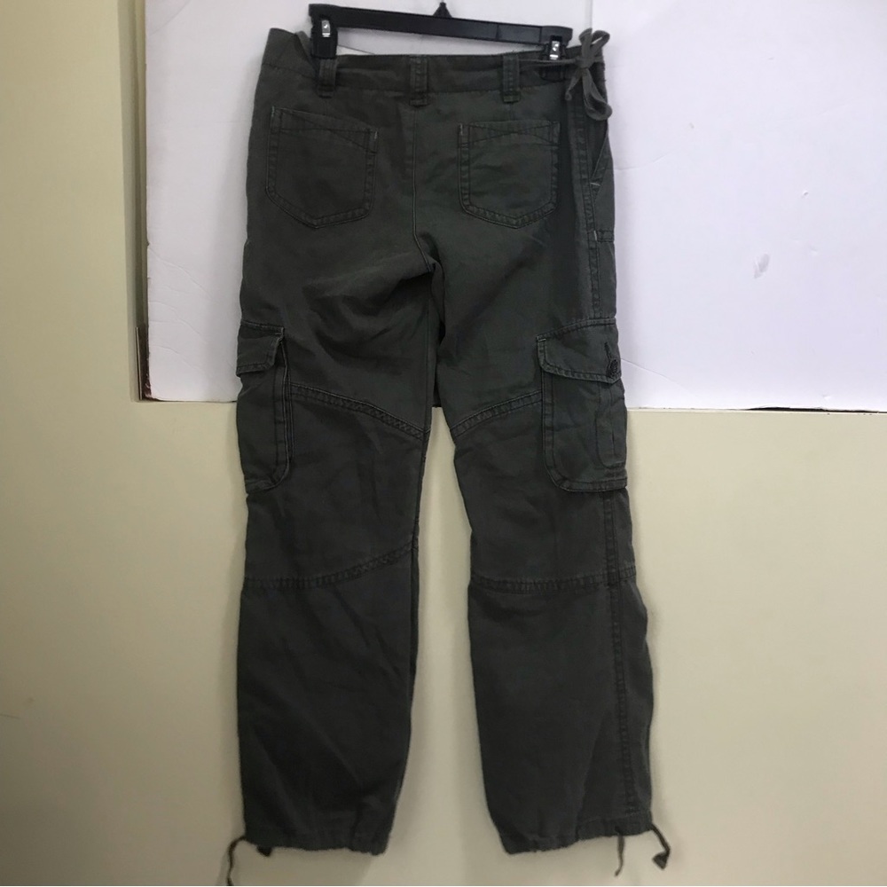 Aritzia Talula Cargo Military Cotton Pants Pockets Straight Leg Jogger Zipper 6 - Picture 3 of 16